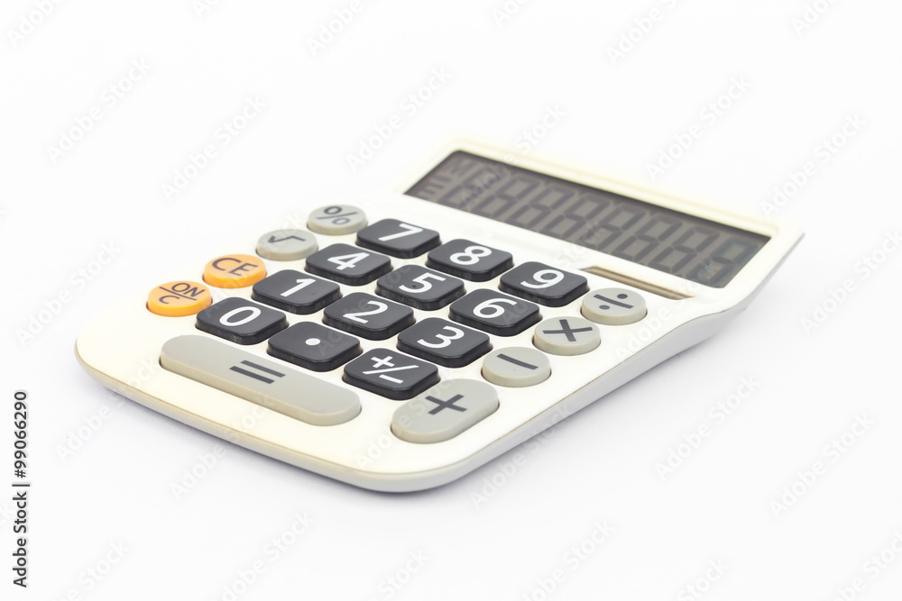 Calculator isolated on white background Calculator isolated on white background