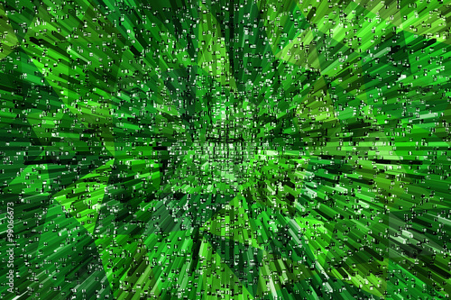 green blocks abstract backg...