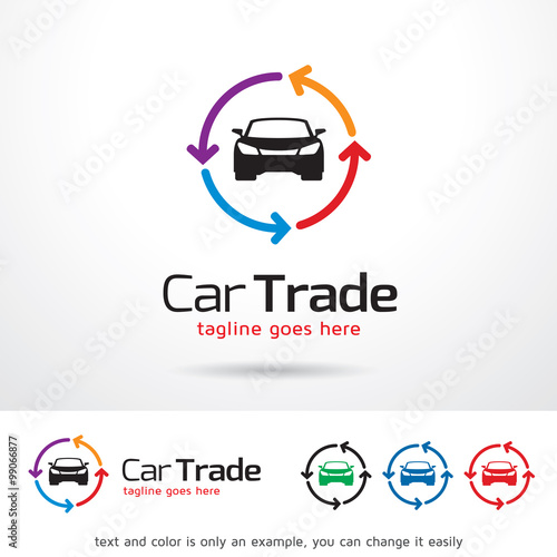 Car Trade Logo Template Design Vector