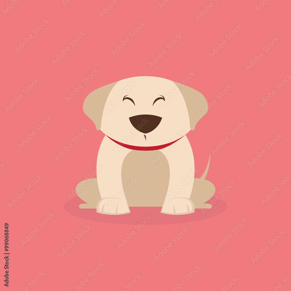 Obraz premium Cute Cartoon Dog