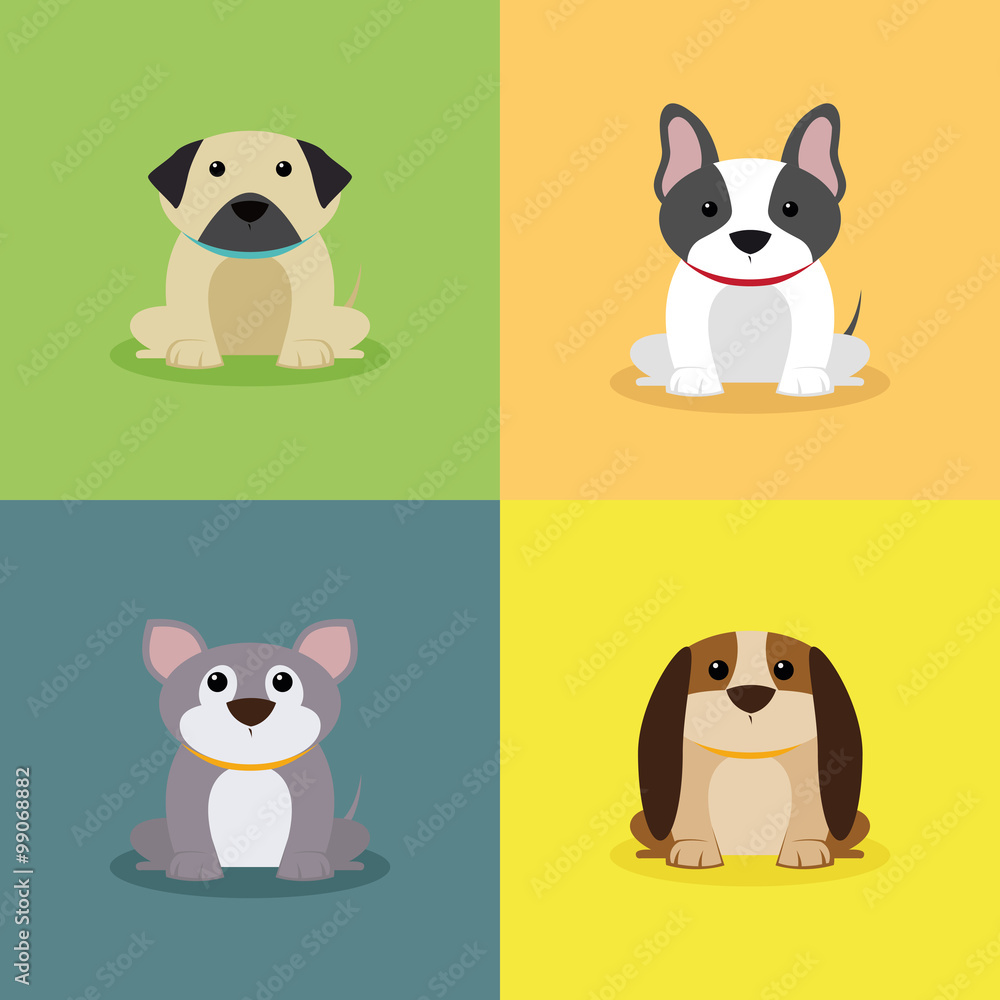 Cute Cartoon Dogs Cute Cartoon Dogs