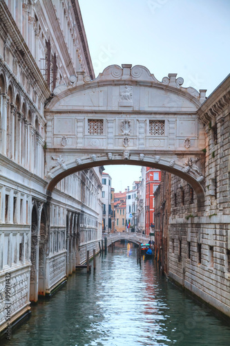 Bridge of sighs in Venice, Italy © andreykr