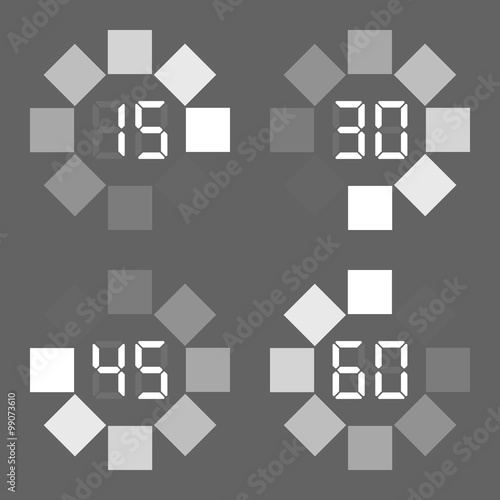 Timer icon. Vector Eps10