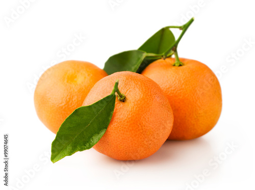 Ripe mandarin fruits