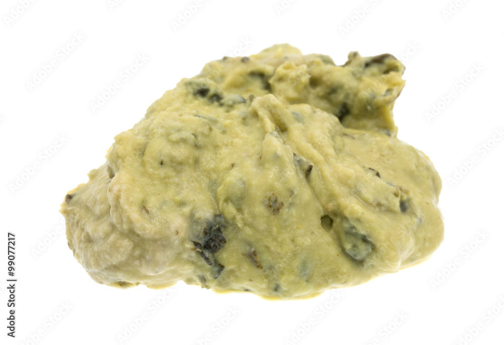Spinach hommus on a white background Spinach hommus on a white background