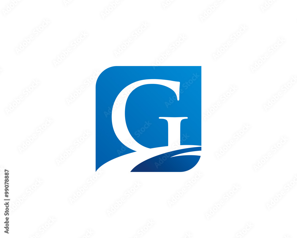 G letter and Path Logo Icon G letter and Path Logo Icon
