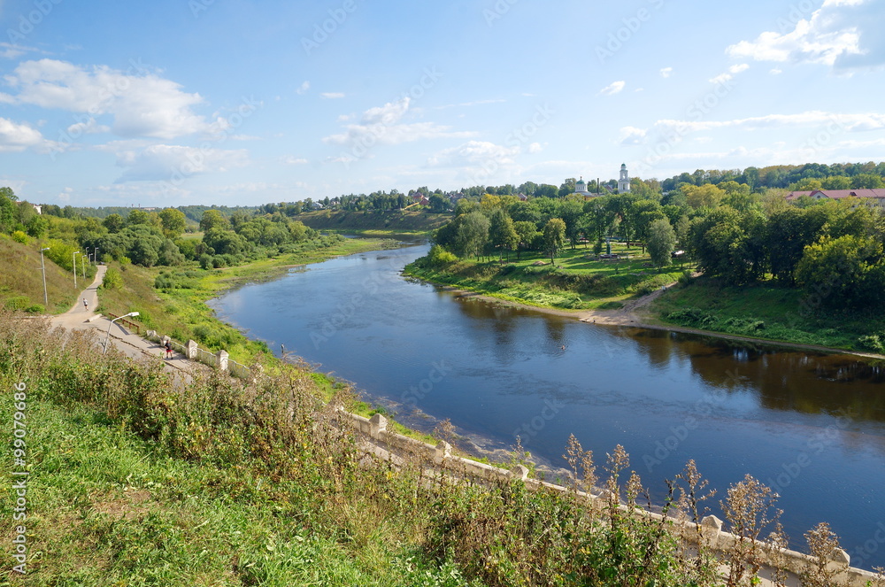 The town of Rzhev, Tver region. View on the Volga river