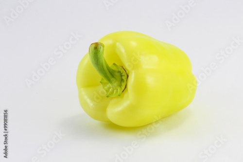 Cuadro en lienzo Light Yellow Green Capsicum Bell Pepper