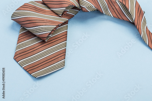 tie on blue