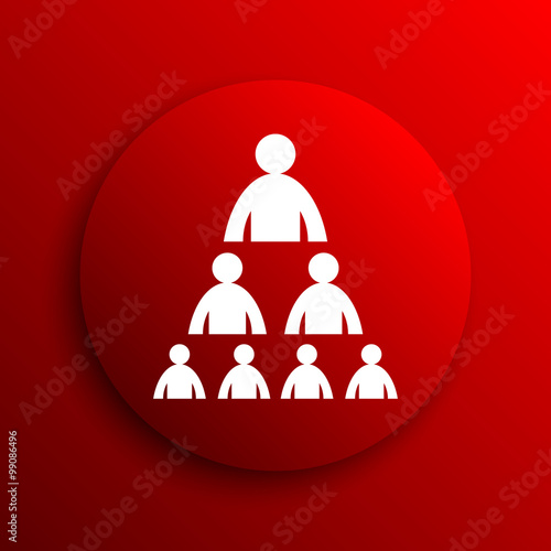 Organizational chart with people icon