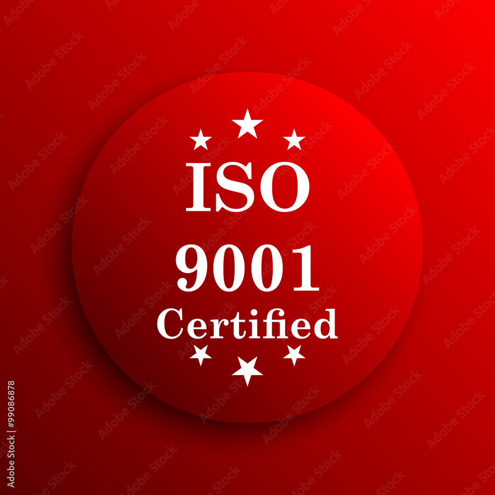 Fototapeta premium ISO9001 icon