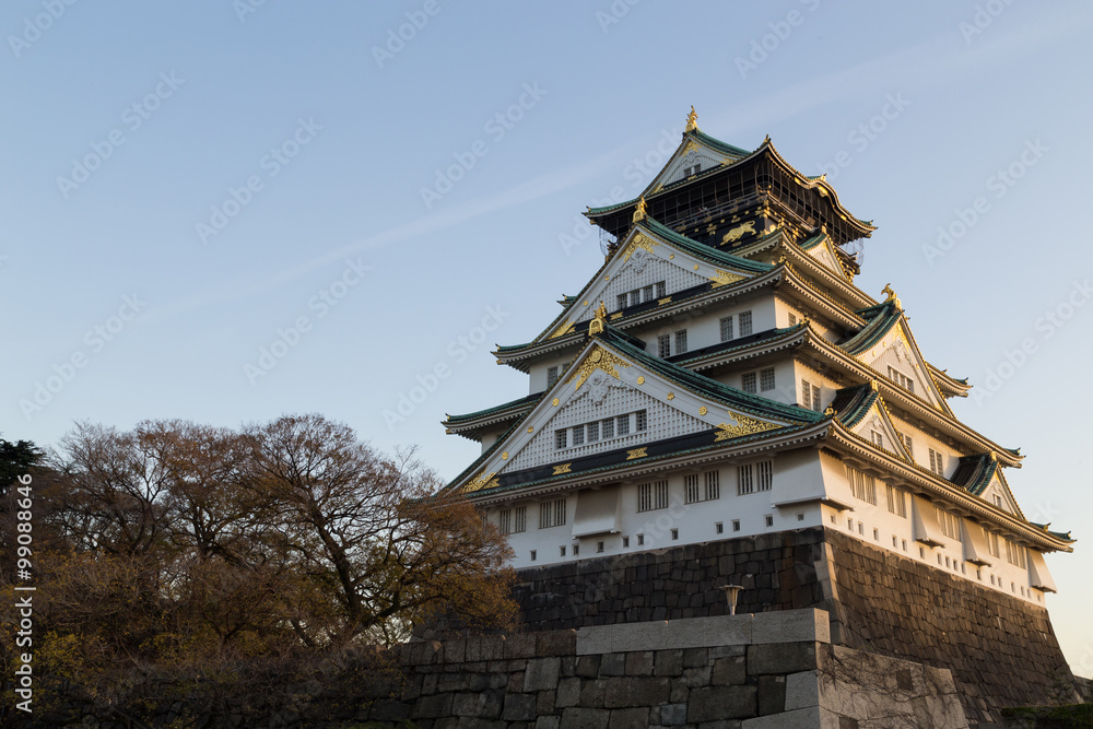 Japanese castle in Osaka