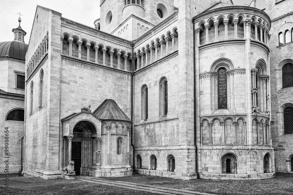 Detail of church of San Vigilio, Trento, Italy.