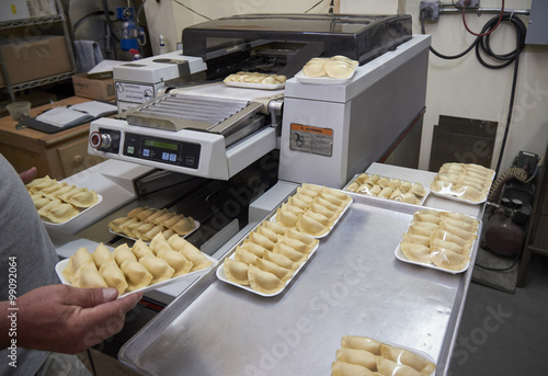Packaging of dumplings production