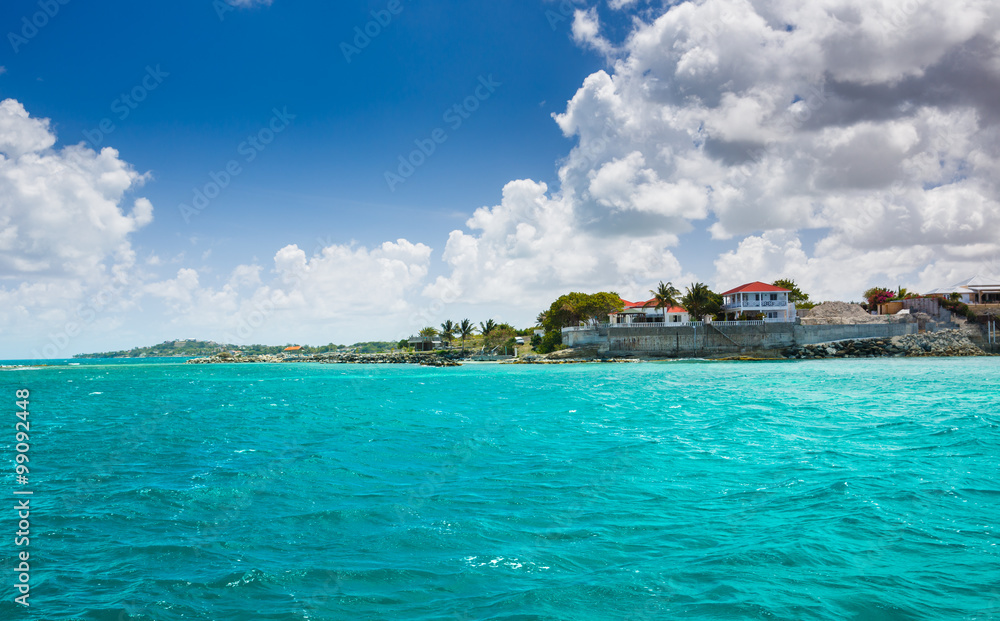 View of the islands of the Caribbean .