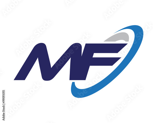 MF Letter Swoosh Logo