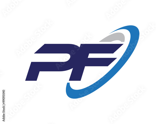 PF Letter Swoosh Logo