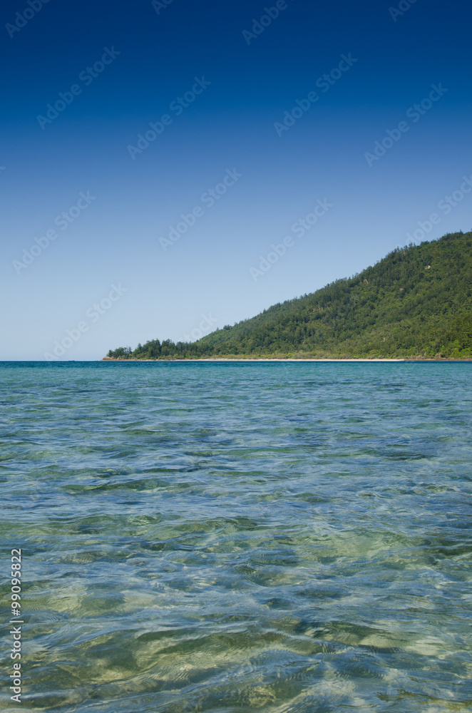 Tropical beach with clear water