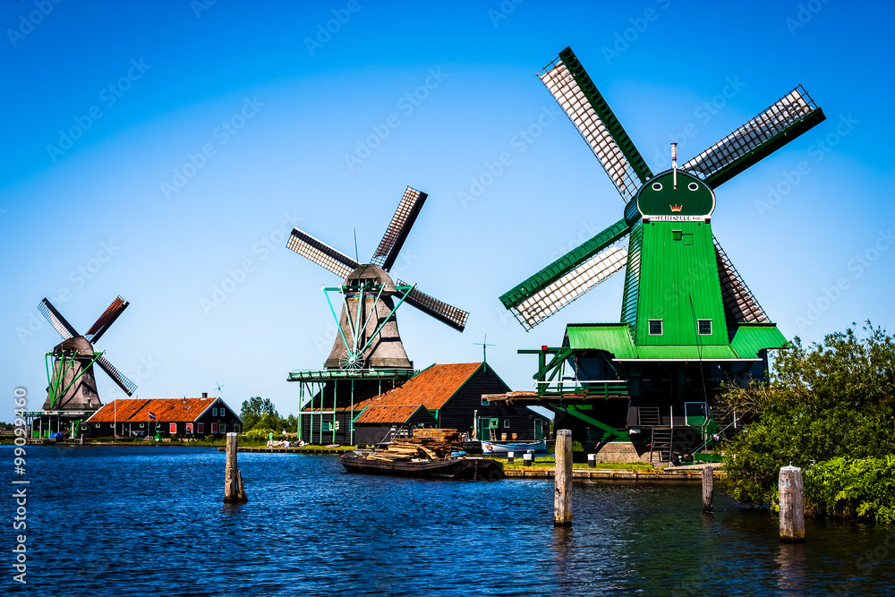 Naklejka premium Mills in Holland