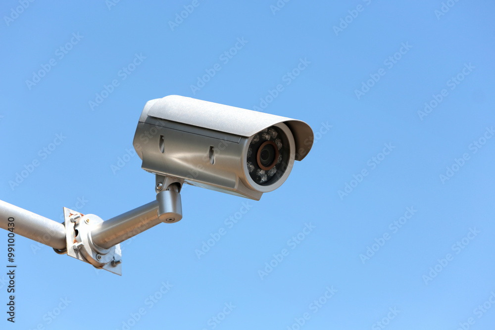 CCTV Security camera at public area. CCTV Security camera at public area.