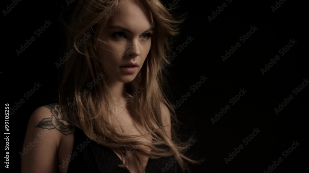 Beautiful fashionable woman in lingerie