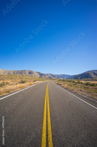 Portrait View of Highway Road