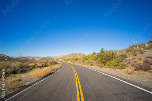 Barren Desert Highway Road