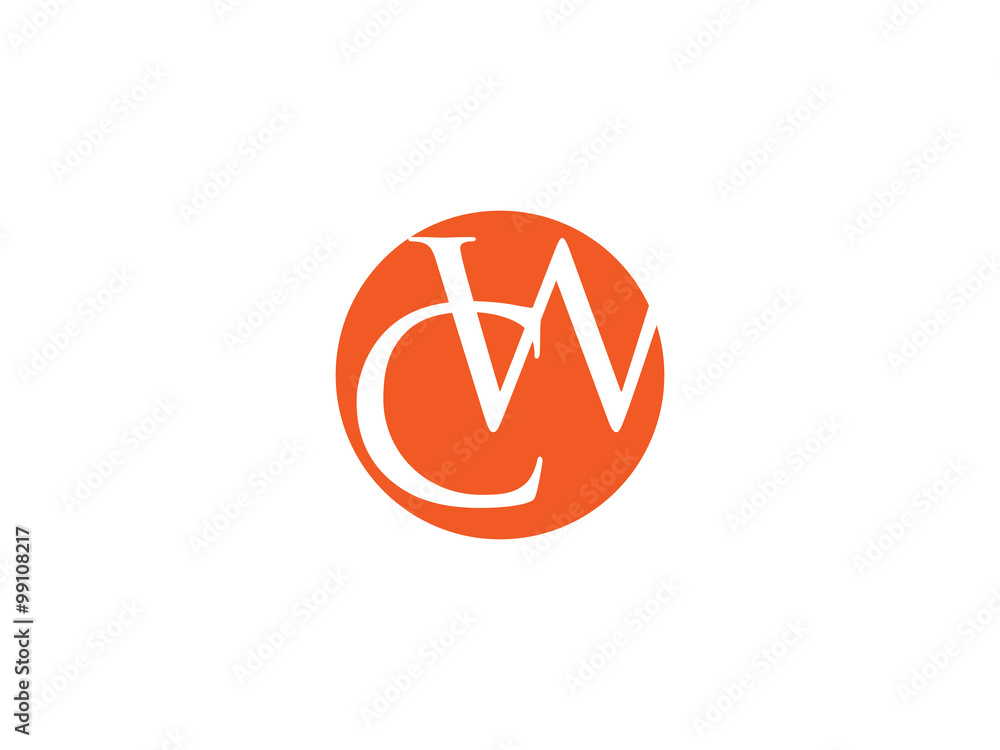 Double CW letter logo Double CW letter logo