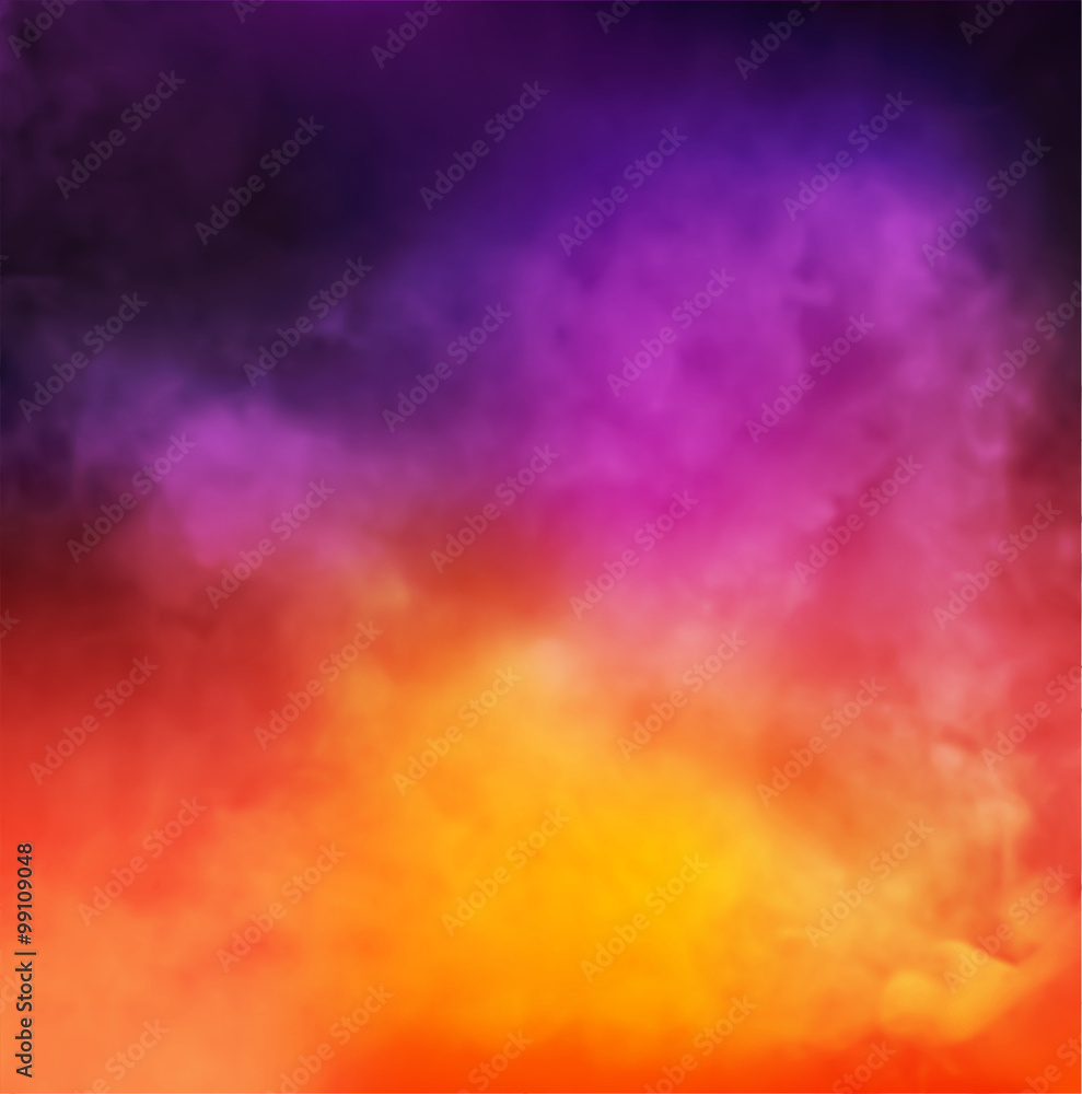 Abstract Vector Colorful Smoky Background