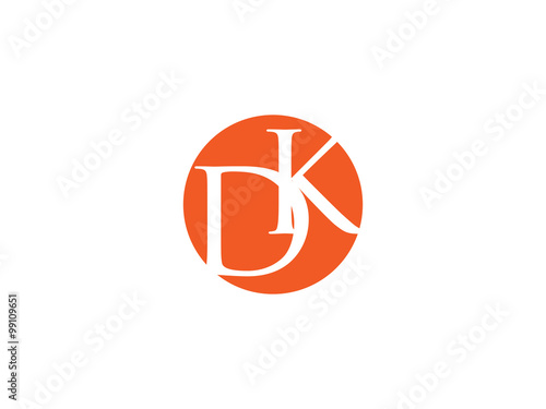 Double DK letter logo