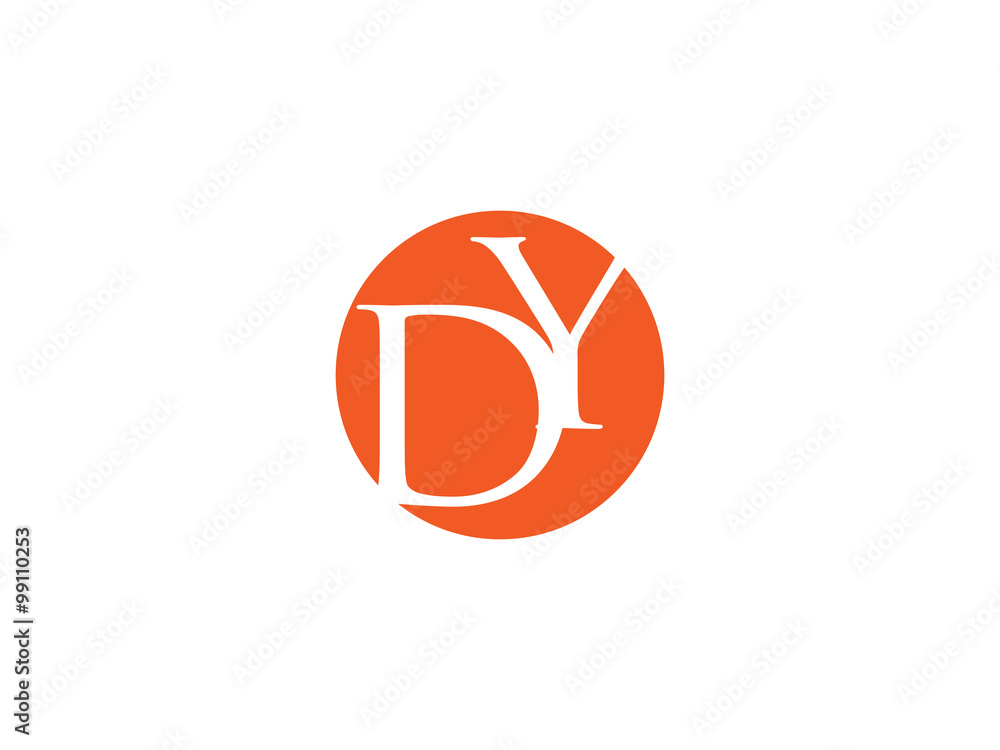 Double DY letter logo Double DY letter logo