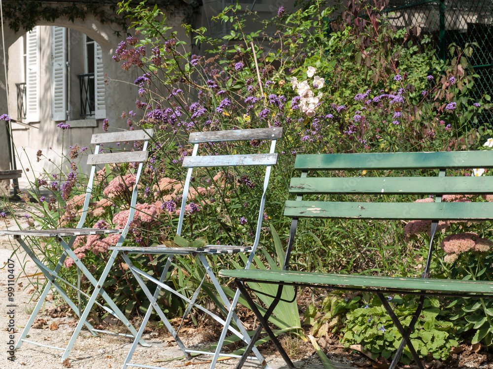 Paris - gardens dedicated to Auguste Renoir surround the Museum of Montmartre