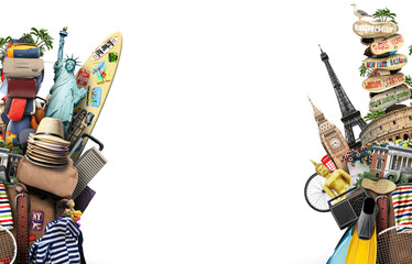 Luggage, goods for holidays, leisure and travel