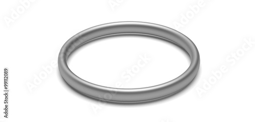 metal ring - rendered 3D-Illustration