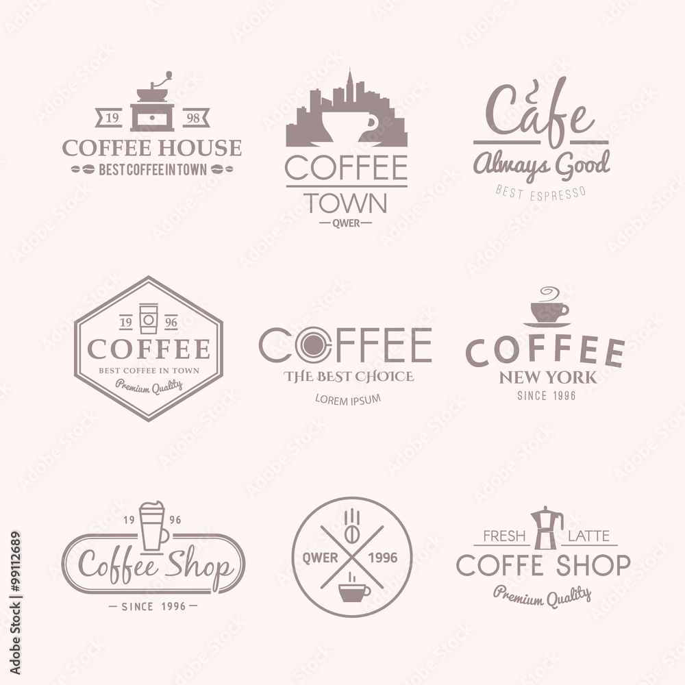 Vector labels. Drinks. Coffee. Vector labels. Drinks. Coffee.