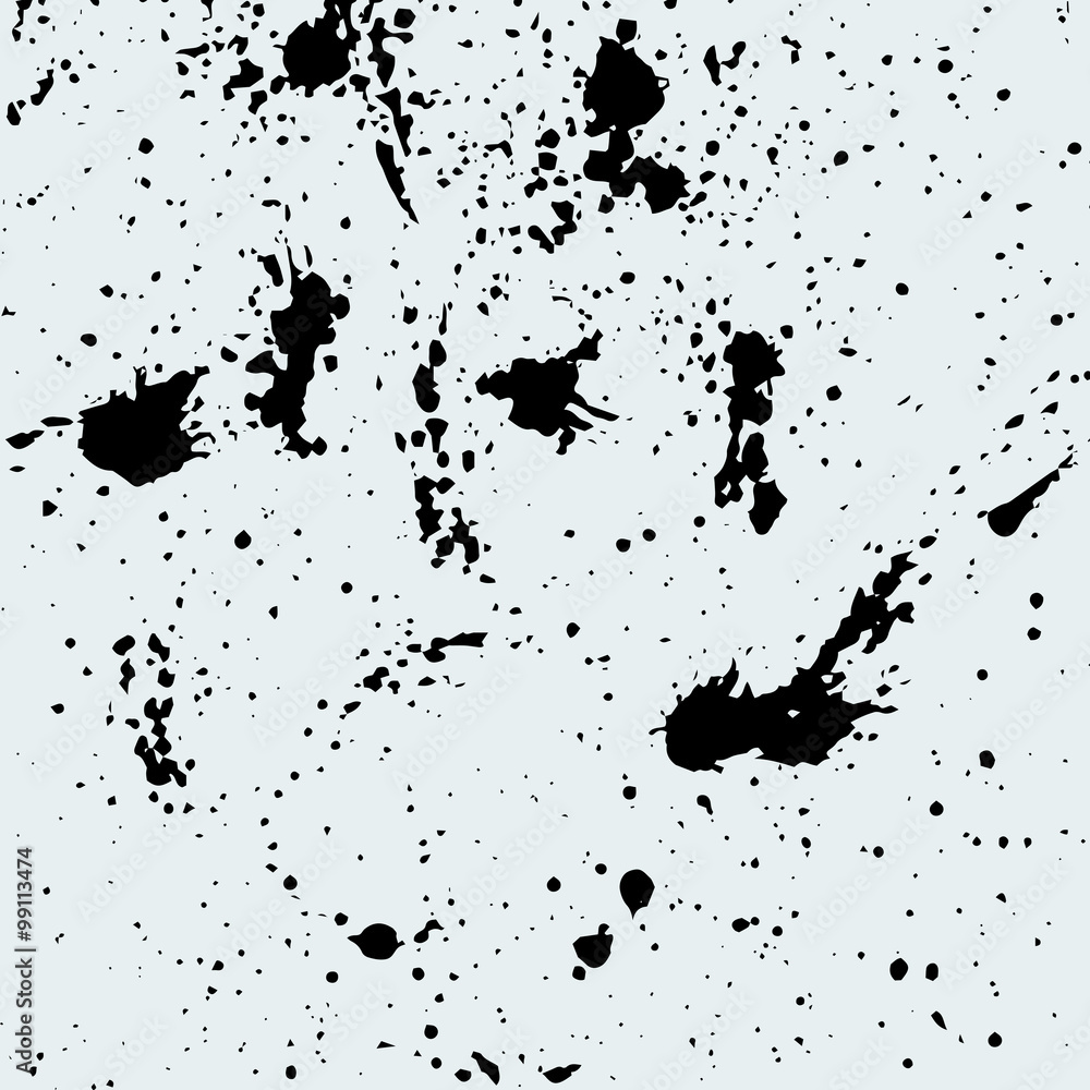 Hand drawn watercolor tempera sketch pattern. Abstract texture of blot, blob, splash, spot, stain, blotch signs. Graphic background. Black on white texture. Vector illustration Hand drawn watercolor tempera sketch pattern. Abstract texture of blot, blob, splash, spot, stain, blotch signs. Graphic background. Black on white texture. Vector illustration