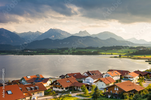 Village of Hopen in the alps of Bavaria photo