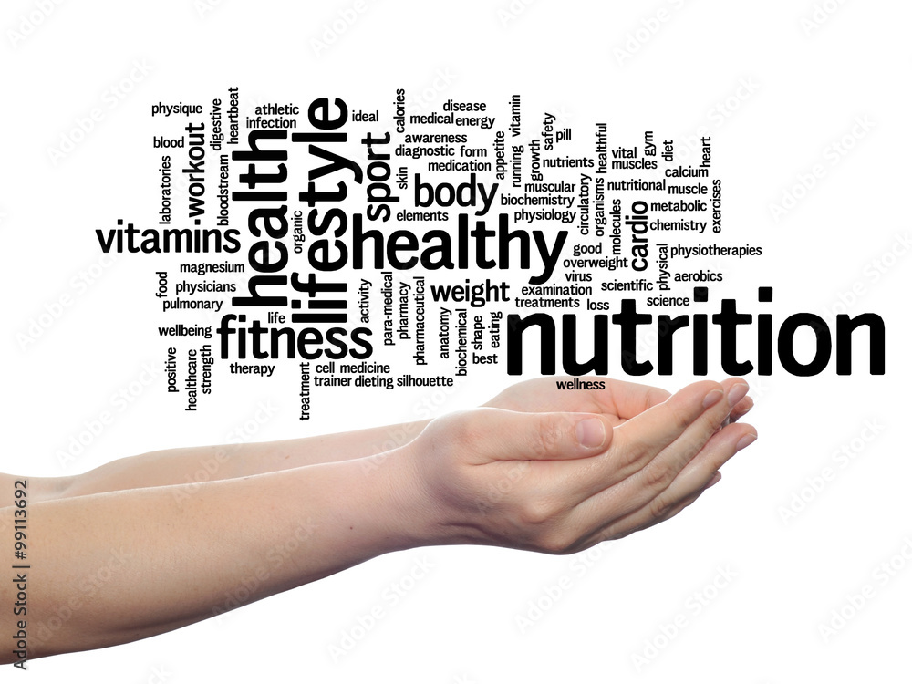 Conceptual health word cloud isolated Conceptual health word cloud isolated