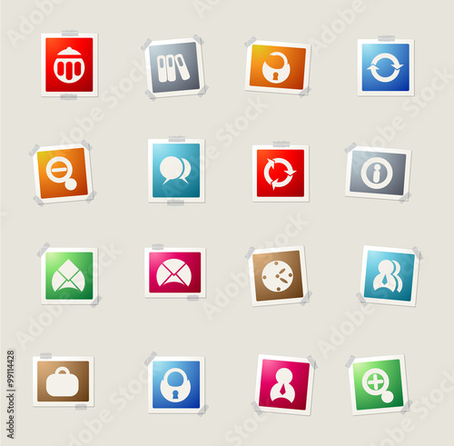 Business simple vector icons