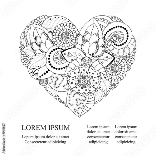 stock vector abstract isolated heart. card, poster, banner templ