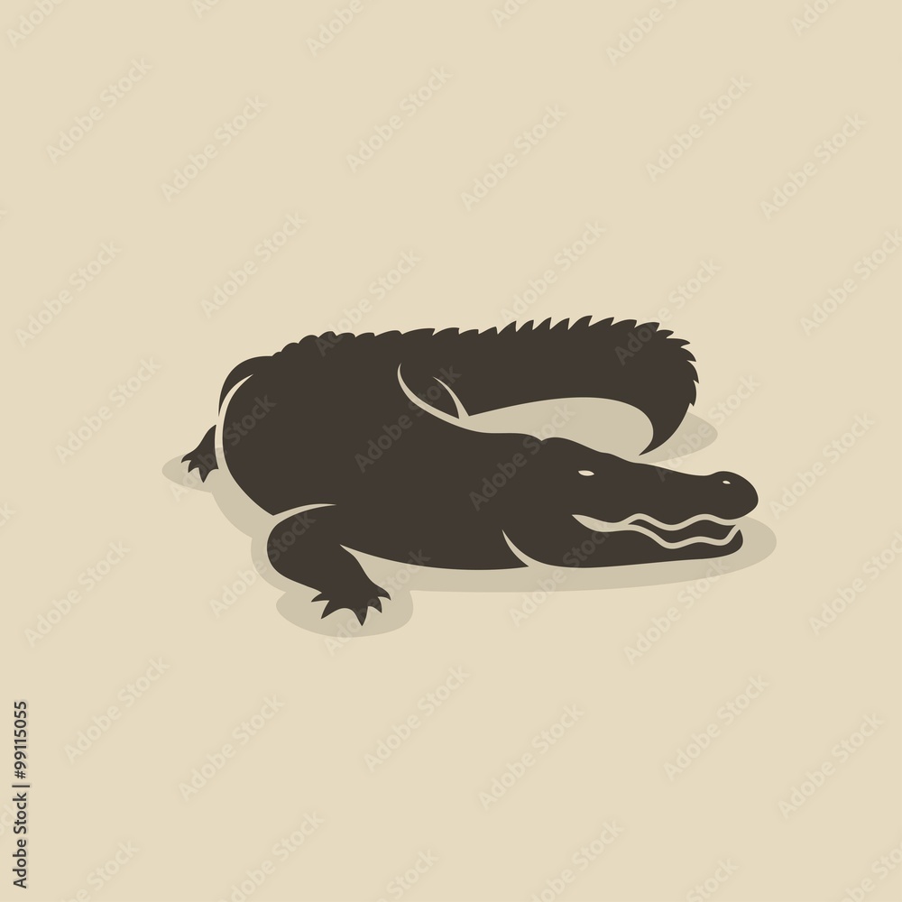 Naklejka premium Crocodile