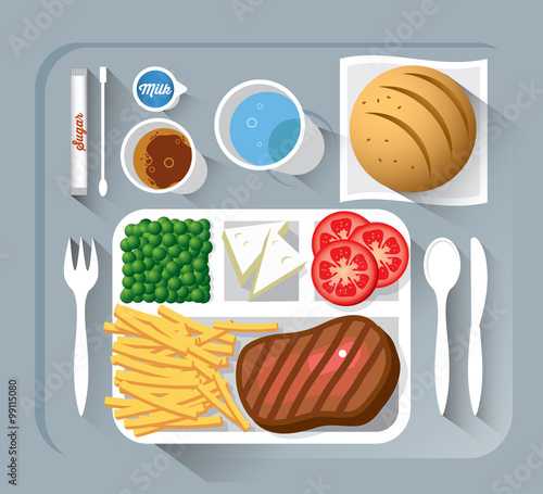 Airplane lunch