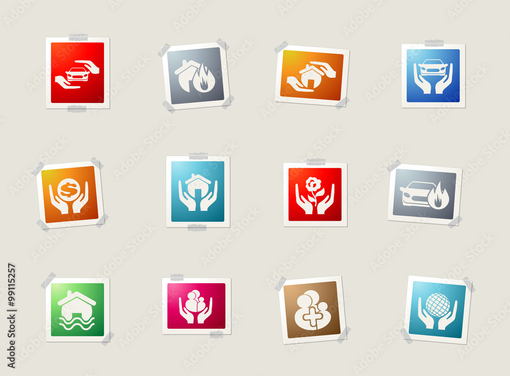 insurance icon set insurance icon set