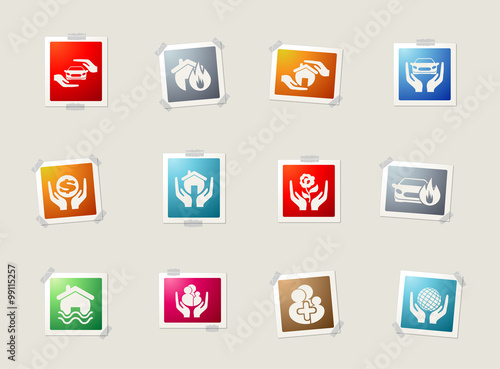insurance icon set