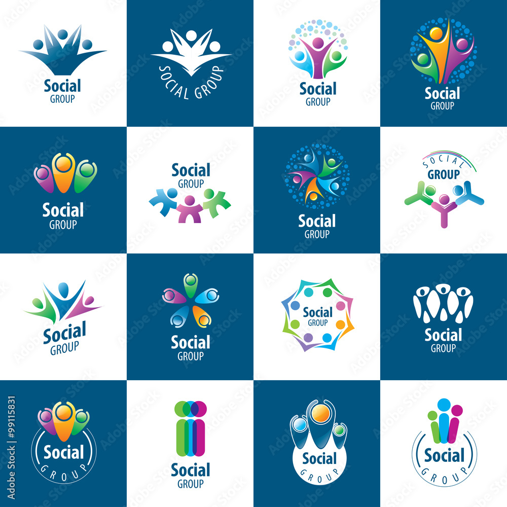 Plakat Social Group logos