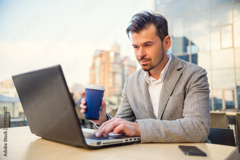 Young happy businessman Young happy businessman