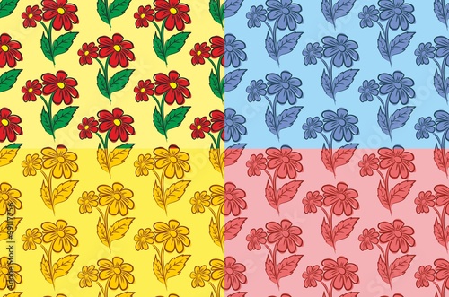 Background with flowers.