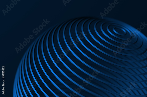 Fototapeta Naklejka Na Ścianę i Meble -  Abstract Rendering of High Tech Metal Structure.