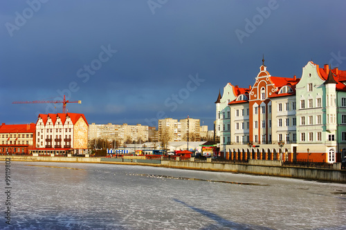 The ice on the river