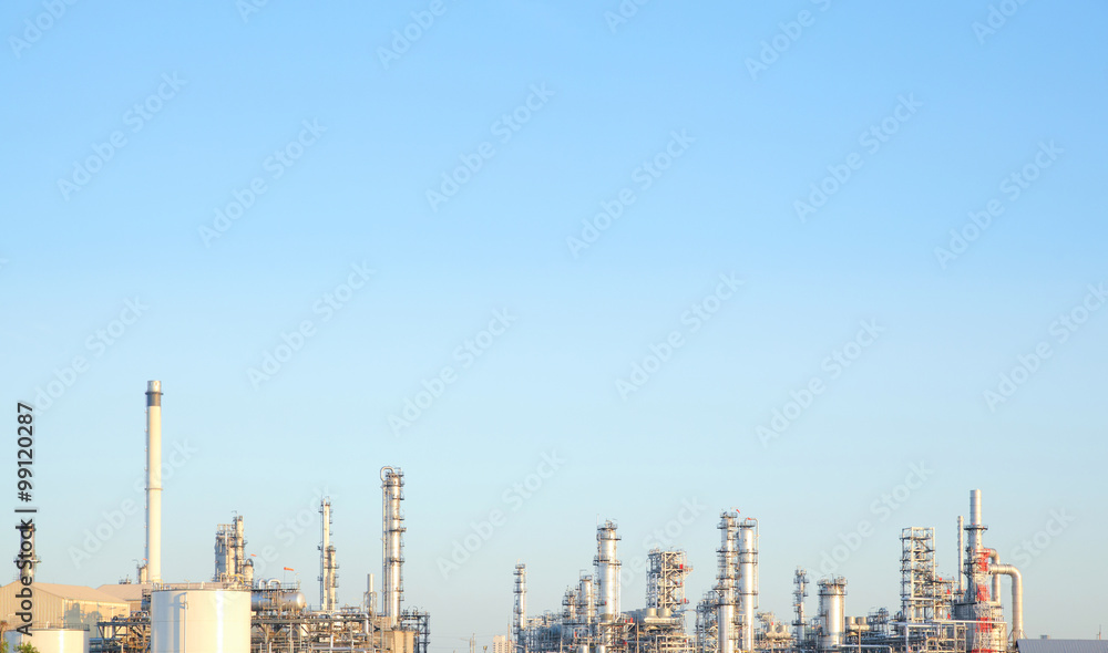 Fototapeta premium Oil refinery industry for factory background
